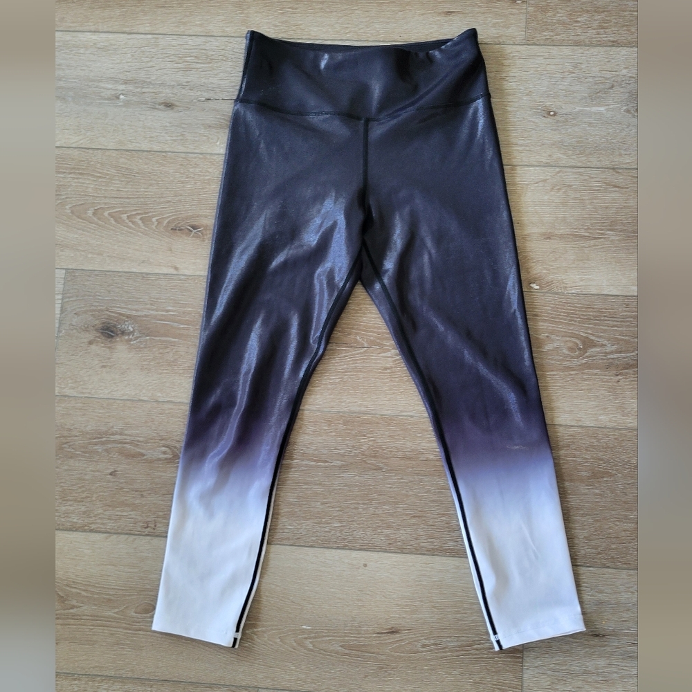 Zyia black ombre metallic light n tights